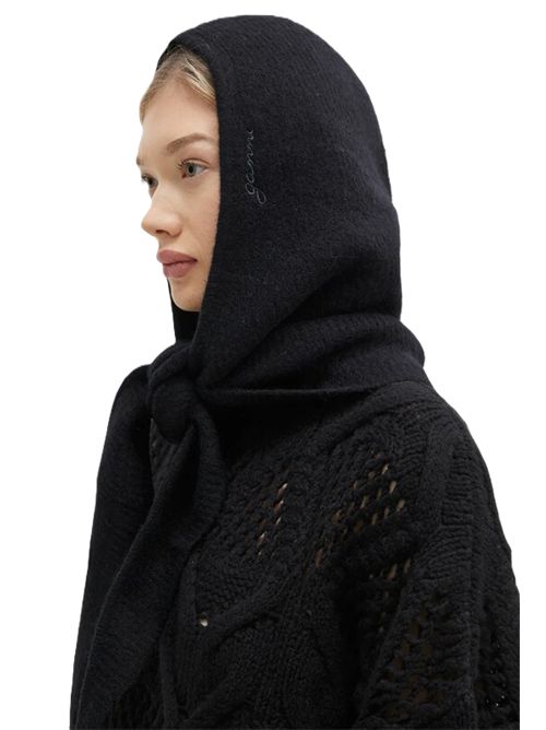 Softwool balaclava by Ganni Ganni | A6223099 BLACK